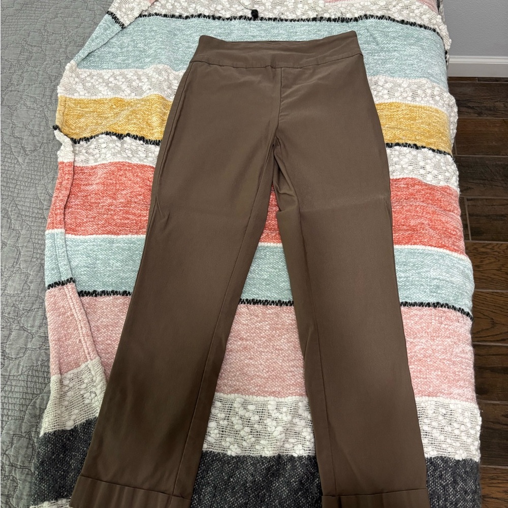 Tribal Brown Straight Leg Pants